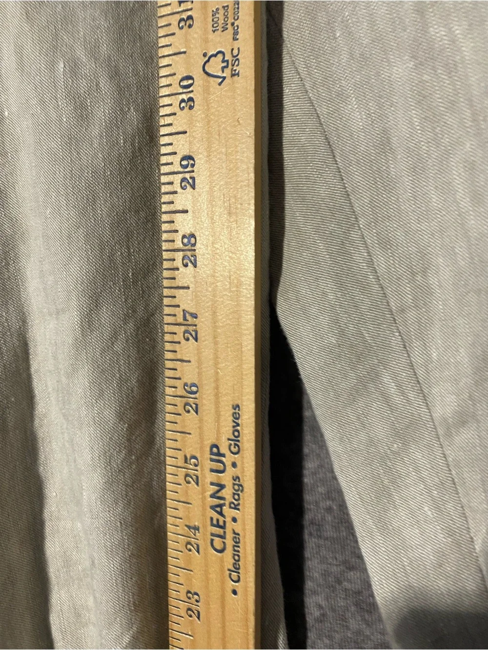 ⁠GAP Perfect Trouser Pants 4R Beige Tan Linen Blend Stretch Mid Rise Straight⁠